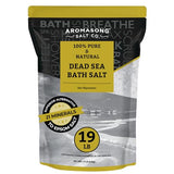 Aromasong Dead Sea Salt - Spa Bath Salt - 19 Lbs Fine Grain Bulk - 100% Pure - Better Absorbing Than Epsom Salt - Soak for Women & Men for Skin Issues and to Relax Tired Muscles - Resealable Pack.