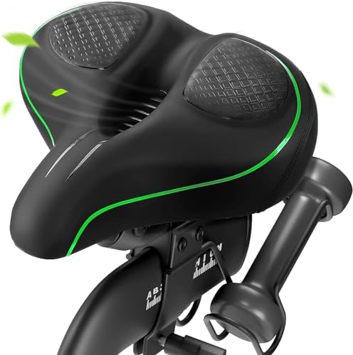 Oversized Bike Seat for Peloton Bike & Bike+, Comfort Seat Cushion Compatible with Peloton, Road or Exercise Bikes, Bicycle Wide Saddle Replacement for Men & Women, Accessories for Peloton