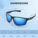 KastKing Osage Polarized Sport Sunglasses for Men and Women, Ideal for Driving Fishing Cycling Running, UV Protection