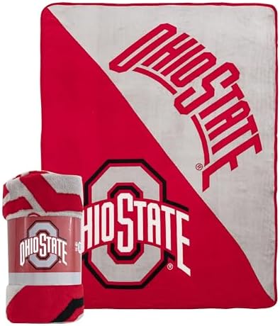 NORTHWEST NCAA Unisex-Adult Micro Raschel Throw Blanket