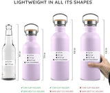 Bambaw 32 oz Stainless Steel Water Bottle, Lavender Water Bottle 32oz, Non Insulated Metal Water Bottle, Big Water Bottle with Handle, Large Water Bottle Stainless Steel – Lavender Haze