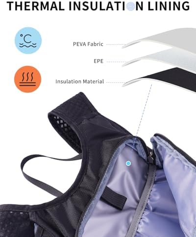 Hydration Backpack with 2L Water Bladder, Hiking Water Backpack for Women Men, Lightweight Cycling Daypack with Phone Pocket & Helmet Net Bag, Hydration Pack for Biking, Running, Skiing