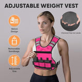 APEXUP Adjustable Weighted Vest, 4-10lb/12-18lb/20-32lb Vest with 6 Ironsand Weights and Large Pocket, Weight Vest for Men Women Strength Training, Running, Walking