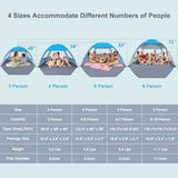 Gorich Beach Tent Sun Shelter for 3/4-5/6-7/8-10 Person with UPF 50＋ UV Protection, Lightweight & Easy Setup Beach Shade Canopy, Portable Beach Shade Tent Beach Cabana