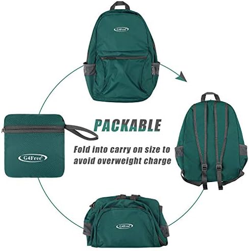 G4Free 20L Lightweight Packable Backpack Travel Hiking Daypack Foldable Backpack for Men Women