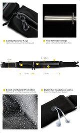 Fitgriff® Running Belt for Men & Women - Secure Jogging Pouch for Phone, Keys & Essentials - For All Cell Phones