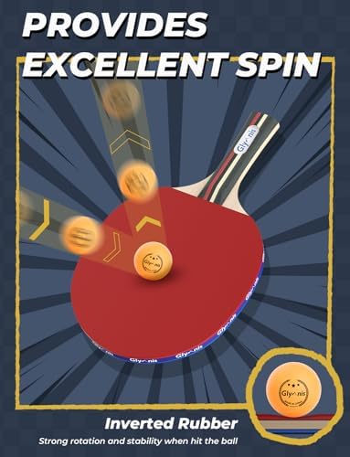 Ping Pong Paddles Set Table Tennis Rackets with Balls, Storage Case for Indoor Outdoor Table Tennis Paddle Game Accessories