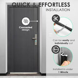 20FT Kerf Weather Stripping Door Seal Soundproof Weather Strips Seal Strip for Door Frame Exterior Weather Stripping (20FT,Black,4 Gaskets)