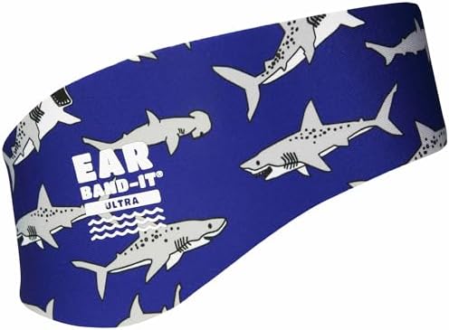 Earvolution Ear Band-It Ultra Swimming Headband for Kids and Adults - Invented by Ear, Nose, and Throat Physician - Custom Anti-Slip Grip Neoprene Maximizes Protection, 12 Color Options, 3 Sizes
