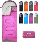 Sleeping Bags for Adults Backpacking Lightweight Waterproof- Cold Weather Sleeping Bag for Girls Boys Mens for Warm Camping Hiking Outdoor Travel Hunting with Compression Bags