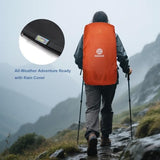 60L Hiking Backpack, Water Resistant Camping Backpack with Rain Cover, Large Lightweight Hiking Bag Outdoor Travel Daypack for Men Women, Black