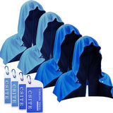 4 Pack Cooling Hoodie Towels for Neck and Face, UPF 50 Sun Protection & Instant Cooling, Ice Towels for Hot Weather, Soft Breathable Towel for Sport, Work Out, Gym, Camping & More Activities