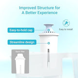 AQUA CREST Alkaline Water Filter, Intended for Brita® Pitchers and Dispensers, Everyday, UltraMax, Metro+, XL and More, NSF Certified, 2 Months, 6 Count, Mineralized Alkaline Water, Increases Water PH