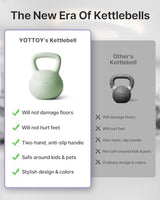 YOTTOY Soft Kettlebell,Kettlebell Anti-Slip Grip Weight for Home Workouts, Kettlebells Set Strength and Safety Guaranteed