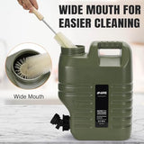 Camping Water Jug, Camping Water Container,3.17 Gallon BPA Free Water Storage with Spigot, Large Water Tank,Portable Emergency Water Storage for Camping,Car, Hiking, Hurricane Supplies.Green