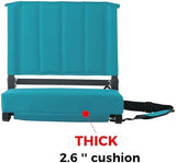 SPORT BEATS Stadium Seats with Back Support Bleacher Chairs with Back and Cushion Thick Padded Bleacher Seats Includes Shoulder Strap