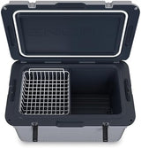 ENGEL 60 QT Ultra-Light Injection Molded Cooler - Ice Chest Keeps Ice up to 7 Days - Large Cooler Includes Wire Basket, Divider and Built-in Bottle Opener