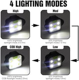 Running Light, 2Pack Reflective Safety-Light for Runners, Rechargeable LED Light, Clip On Running Lights with Runners and Joggers for Camping, Hiking, Running, Outdoor Adventure (Black)