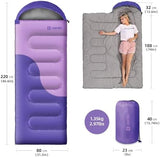 Sleeping Bags for Adults&Kids,Lightweight Waterproof Warm Weather Sleeping Bag,Compact Portable Sleeping Bag for Camping,Essentials Gear for Camping Hiking Outdoor Travel