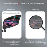 Handlebar Bike Mirror, Scratch Resistant Glass Lens, Ajustable and Rotatable Safe Rearview Bicycle Mirror