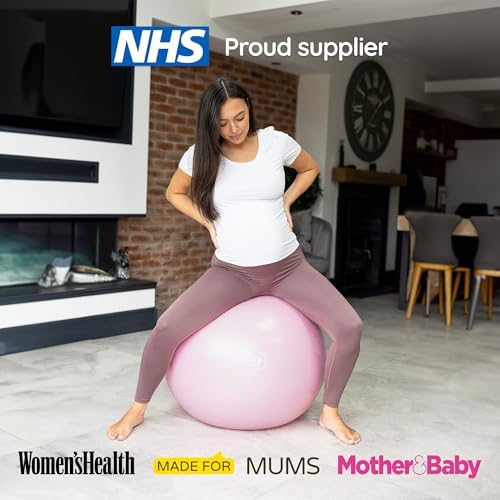BABYGO® Birthing Ball for Pregnancy & Labor + Our Award Winning Book - Exercise, Birth & Recovery Plan, 5X Stronger Than a Yoga Ball with Eco Friendly Material