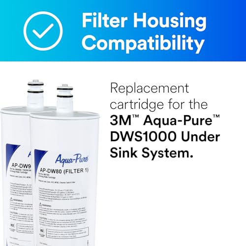 3M Aqua-Pure DW8090 Under Sink Replacement Water Filters AP-DW80/90 for Aqua-Pure AP-DWS1000