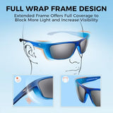 KastKing Huzzah Polarized Sport Sunglasses for Men and Women, Ideal for Driving Fishing Cycling and Running,UV Protection