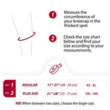 KARM Plus Size Knee Brace for Women & Men Plus Size - Patella Band - Patellar Tendon Support Strap for Jumpers Knee Pain, Basketball, Sports, Obese (XXL/3XL/4XL/5XL/6XL, Single Strap, Black)