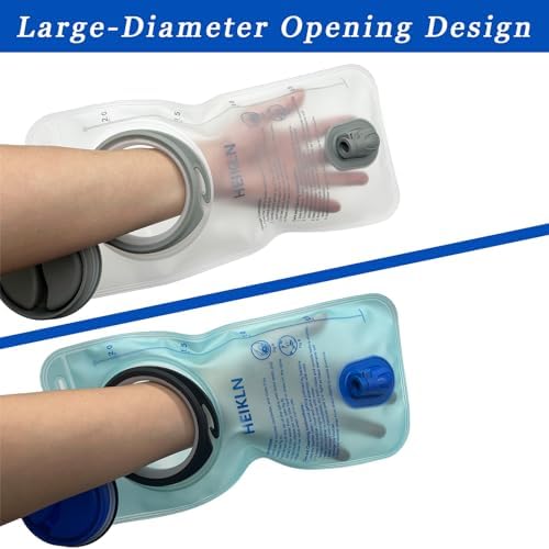 Hydration Bladder 2L-3L,Leak Proof Water Reservoir, BPA Free Military Water Storage Bladder Bag Hydration Pack Replacement Easy Clean for Bicycling Hiking Camping Hunting Running