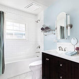 Homewerks 7140-80 Bathroom Fan Ceiling Mount Exhaust Ventilation, 1.5 Sones, 80 CFM, White