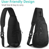 TITECOUGO Small Sling Bag, Lightweight Crossbody Backpack for Men Women, Shoulder Bag for Sports and Outdoor