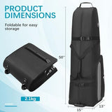 Himal Outdoors Soft-Sided Golf Travel Bag with Wheels - Heavy Duty 600D Polyester Oxford Wear-Resistant, Excellent Zipper Universal Size