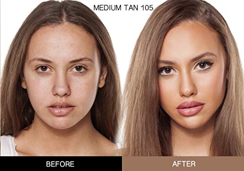 Bellaterra Cosmetics Mineral BB Cream - Tinted Moisturizer & Foundation, Hypoallergenic, Buildable Coverage, Oil-Free, Non-Comedogenic, Vegan, 1.69oz, Medium Tan 105