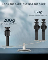 FORIOUS 4 Inch Centerset Bathroom Faucet Black 3 Hole or 2 Hole, Square Matte Black Bathroom Sink Faucet Centerset 4" with Metal Pop Up Drain, 24" CUPC Hose and Spare Water Saving Aerator