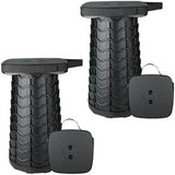 Boreeman 2-Pack Collapsible Stool, Square Shape, Lightweight Yet More Sturdy with Load Capacity 400lbs, Upgraded Portable Stool for Camping Fishing Hiking BBQ