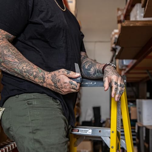 Gerber Gear Pledge Pocket Knife with Pocket Clip - 3.7" Full Panel Plain Edge Blade Folding Knife - EDC Gear and Equipment - Omni Gray