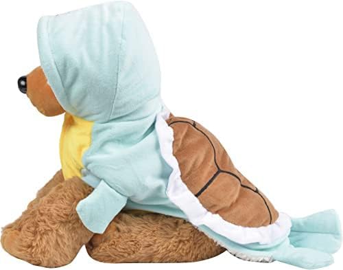 Dog Cat Halloween Costumes - Pet Turtle Cosplay Clothes, Adorable Flannel Tortoise Puppy Pajama Outfit, Soft Velvet Christmas Doggie Hoodies, Funny Fleece Sweater for Small Medium Large Dogs, Medium