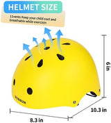 Kids Bike Helmet Ventilation & Adjustable Toddler Helmet for Ages 2-14 Kids Boys Girls Multi-Sport Helmet for Skateboard Roller Skateing Bicycle Scooter blance Bike