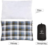 REDCAMP rc16031 Outdoor Camping Pillow Lightweight, 1 Count (Pack of 1), Blue and Grey