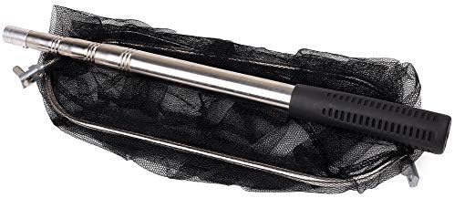 RESTCLOUD Fishing Landing Net with Telescoping Pole Handle, Fishing net Freshwater for Kids Men Women, Extend to 40-63 Inches