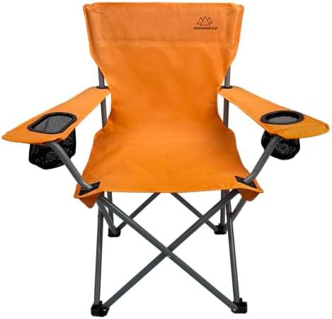 Anytime Chair for Camping, Sports, and The Outdoors w/Carry Bag, Camping Chairs for Adults, Folding Chair for Outside, (by Caddis Sports)