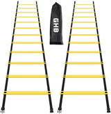 GHB Pro Agility Ladder Agility Training Ladder Speed 12 Rung 20ft with Carrying Bag