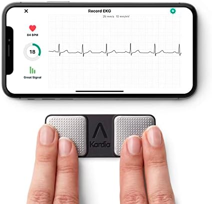 KardiaMobile 1-Lead Personal EKG Monitor – Record at Home – Detects AFib & Irregular Arrhythmias – Easy Results in 30 Seconds – Works w/Most Smartphones - FSA/HSA Eligible