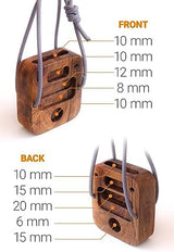 Portable Hangboard for Rock Climbing Holds,Fingerboard Trainer for Hand Grip Strengthener,Pinch Block Grip,Home Gym Fitness Workout Equipment -Hard Wood