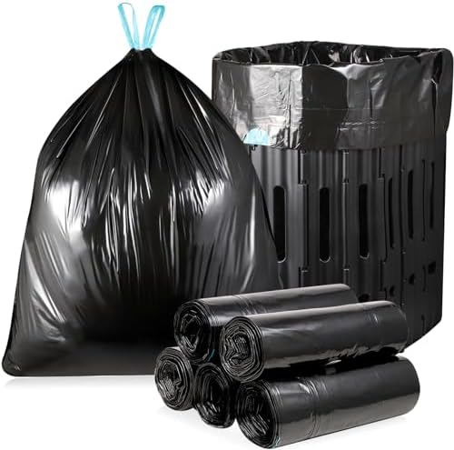 OUMEE Camping Toilet Bags, 8 Gallon Portable Toilet Bags, Toilet Waste Bags, Leak-Proof Potty Liners Trash Bags for Outdoor Camping Toilet Bucket,Traveling, RV Trip