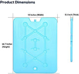 XL Large Ice Packs for Coolers - Slim Freezer Packs for Camping- Long Lasting Reusable Dry Ice Blocks, 13 x 10 x 0.5 inch, Quick Freeze - Set of 4