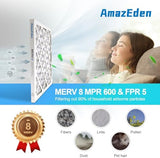 12x12x1 Air Filter (6-Pack) MERV 8 MPR 600 & FPR 5 AC Furnace Filters Pleated Dust Defense Replacement (Actual Size: 11.81"x11.81"x 0.79")
