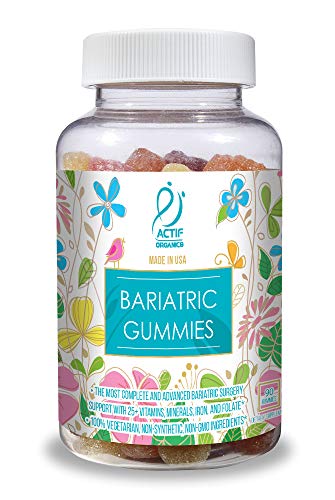 ACTIF Organic Bariatric Gummies with 25+ Organic Vitamins and Minerals for Bariatric Surgery and Gastric Bypass Surgery, Advanced Formula - 90 Count