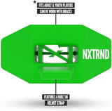 Nxtrnd Two Football Mouth Guard, Football Mouthpiece with Strap, Fits Adult & Youth (Green)
