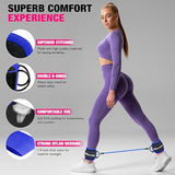 Ankle Resistance Bands with Cuffs, Ankle Bands for Working Out, Ankle Resistance Band for Leg, Booty Workout Equipment for Kickbacks Hip Fitness Training, Exercise Bands for Butt Lift Women